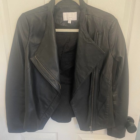Walter Baker Black Leather Jacket - Picture 1 of 3